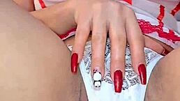 smoking latina pornstar masturbates squirts on huge ass and tits