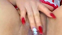 smoking latina pornstar masturbates squirts on huge ass and tits