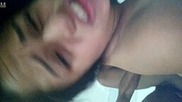 slut wife moans dirty talks creampie fucked by husband's friend while he watches