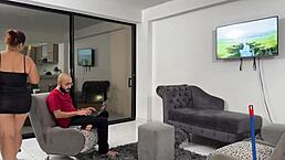 😈 Tempting roommate with my juicy latina ass! Soldierhughcock pounds linda clauss cowgirl! 🍑💦