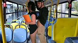 brazilian student gets groped hard on public bus by strangers tight pussy exposed