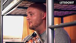 Gamer girl stella flex gets pussy licked and fucked by roommate