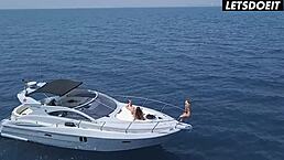 Ginebra Bellucci、Marilyn Crystal & Isizzu游艇激吻女同3P😘💋🔥