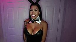 egyptian wife kaby snow takes first big black cock while husband watches halloween