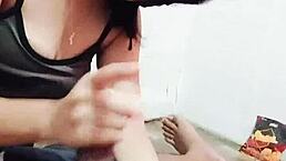 pinay schoolgirl teen 18+ deepthroats balls licks and begs for facial cumshot pov