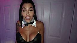 egyptian wife kaby snow takes first big black cock while husband watches halloween