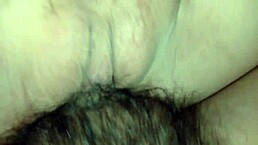 her shaved pussy drips wet from creampie cumshot filling her tight hole