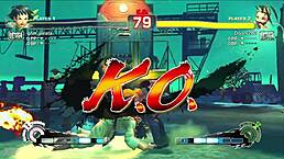 Novinha ninja fucks karate student perfectly in street game fight.