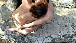amateur couple bangs hard on ancient dolmen in woods