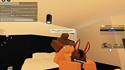 blacked roblox whore rides monster bbc doggystyle with rough anal gape