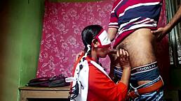 teacher bangs desi student doggy for phone in class!