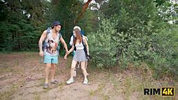 two shy russian camping teens share intense rimjob cleanup