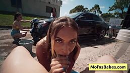 ever seen a busty blonde teen suck big cock wet in public pov?
