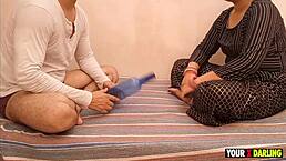 stepmom's truth or dare game with stepson ends in wild doggystyle fuck