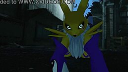 renamon gets railed in public