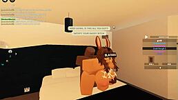 blacked roblox whore rides monster bbc doggystyle with rough anal gape