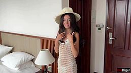 gorgeous spanish blanca craves russian cock on her vacation 😏🍆