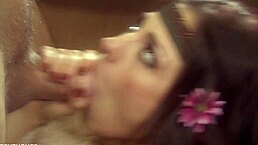 Brunette Goddess Gags Huge Cock Messy Facial Doggystyle