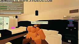 blacked roblox whore rides monster bbc doggystyle with rough anal gape