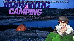 British friend rips clothes on camping trip turning erotic roleplay into moaning sex adventure