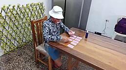 Old Man Pounds Young 18+ Latina Student Skirt