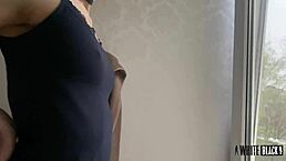 master trains submissive bdsm whore for public fisting squirting