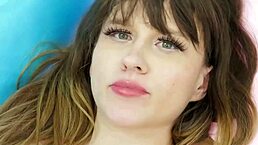 stunning blonde model reveals her sexy body on camera