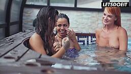 Susy Gala and Canela Skin, wanna taste redhead Kessy Shy's kiss?