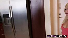 petite pigtail blonde teen slut craves explosive facial cum blast