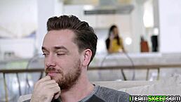 Stunning Brunette Claire Black Kneels To Suck Cock!