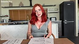 Redhead Teacher Deepthroats Student Cock But Craves Cumshot On Her Big Russian Ass?