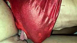 hubby licks her while thick 18yo cock pounds no condom 😈