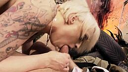 farrah fox SUCKS soldier's DICK CLEAN after FUCKING her