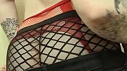 tomboy strips rips clothes for shower tub orgasm play