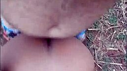 pequena caipira dances funk and gets fucked hard in canavial