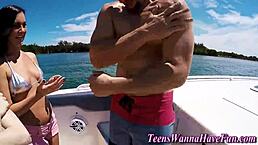 oh yeah fuckin these hd party teens on yacht hard