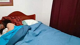 Big-Ass Stepmom Shares Bed Teasing Young StepSon