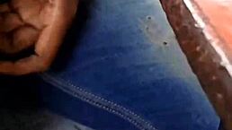 he finally licks her feet like his nasty public fantasy