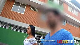 This sexy latina skank begged me to facefuck her deep on street pickup