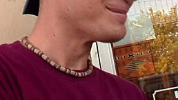 asian milf miako bends over for white man's deep anal pounding in fishnets