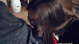 Gracie May Green Gags On Cock Then Fucks Wet Pussy Hard