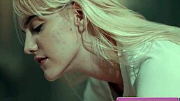 horny blondes lena paul and sinn sage massage boobs then lick pussies to orgasm