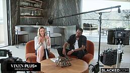 bbc-addicted blonde addison vodka begs oiled interracial use like a drunk toy