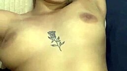 we had slow passionate missionary creampie with her shaved wet pussy