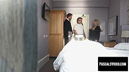 georgie lyall's big tits get pascal white's monster cock attention bound