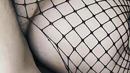 milf wife in stockings sneaks pov fuck with husband's big cock friend