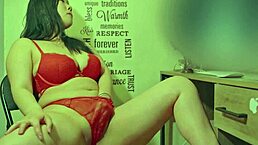 Sexy Asian babe fingers wet pussy watching hot porn