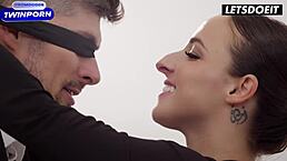 sexy babe amirah adara rides blindfolded stepbro hard