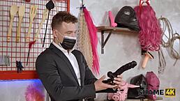 pavlo finally fucks her huge tits while she dominates him hard