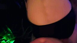 Blonde Tattoo Ass Winner Rides Big Cock In 4K Nightclub